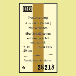 Nostalgie-Fahrkarten